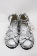 Angelic Pretty / Tea Partyシューズ M シルバー I-25-07-27-112-AP-SH-HD-ZI