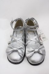 Angelic Pretty / Tea Partyシューズ M シルバー I-25-07-27-112-AP-SH-HD-ZI