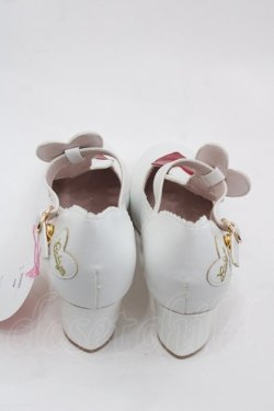 画像2: BABY,THE STARS SHINE BRIGHT / LOVE HEARTシューズ M 白Ｘ赤 I-25-07-27-113-BA-SH-HD-ZI