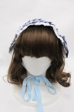 画像2: Angelic Pretty / おしゃまフリルヘッドドレス（タータン）  サックス I-25-07-27-118-AP-AC-HD-ZI