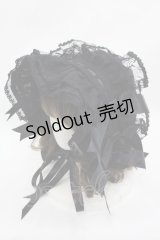 BABY,THE STARS SHINE BRIGHT / Holy Doll Memoirボンネット  黒 I-25-07-27-119-BA-AC-HD-ZI