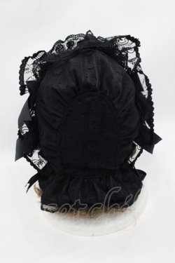 画像3: BABY,THE STARS SHINE BRIGHT / Holy Doll Memoirボンネット  黒 I-25-07-27-119-BA-AC-HD-ZI