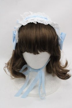 画像2: BABY,THE STARS SHINE BRIGHT / はしごレースのスピンドールヘッドドレス  サックス I-25-07-27-121-BA-AC-HD-ZI