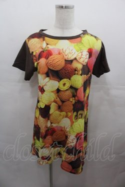 画像1: MILK / Sweet Scoops Long Tee  ブラウン I-25-07-27-027-ML-TO-HD-ZI