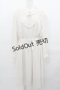 Fi.n.t / ローズミニブーケ刺繍シアーワンピース  アイボリー I-25-07-30-060-CA-OP-HD-ZI