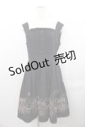 BPN / サーカス刺繍ワンピース M ブラック I-25-07-30-064-GO-OP-HD-ZI