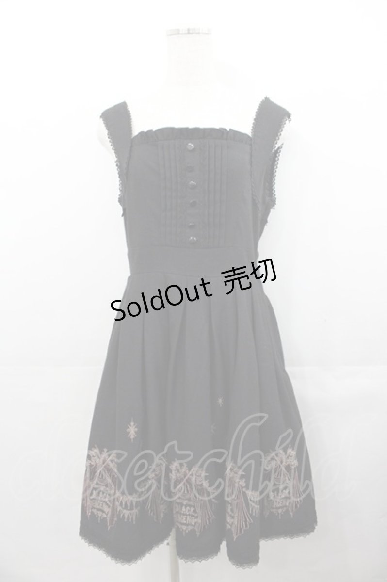 画像1: BPN / サーカス刺繍ワンピース M ブラック I-25-07-30-064-GO-OP-HD-ZI (1)