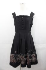 画像1: BPN / サーカス刺繍ワンピース M ブラック I-25-07-30-064-GO-OP-HD-ZI (1)
