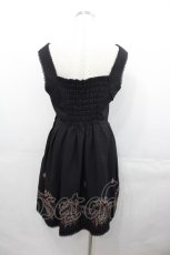 画像2: BPN / サーカス刺繍ワンピース M ブラック I-25-07-30-064-GO-OP-HD-ZI (2)
