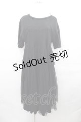 Candy Stripper / LYRICAL TULLE DRESS  黒 I-25-07-30-065-PU-OP-HD-ZI