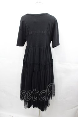 画像2: Candy Stripper / LYRICAL TULLE DRESS  黒 I-25-07-30-065-PU-OP-HD-ZI