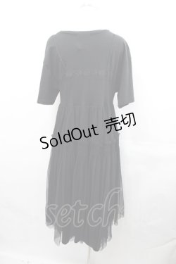 画像2: Candy Stripper / LYRICAL TULLE DRESS  黒 I-25-07-30-065-PU-OP-HD-ZI