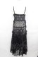 画像2: Candy Stripper / LACY PATCH WORK CAMI ONE-PIECE  黒 I-25-07-30-066-PU-OP-HD-ZI (2)