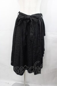 axes femme kawaii / チャイナアシメスカート  黒 I-25-07-30-085-AX-SK-HD-ZT497