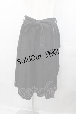 画像1: axes femme Kawaii / チャイナアシメスカート  黒 I-25-07-30-085-AX-SK-HD-ZH