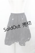 Candy Stripper / BABY RIBBON BALLOON SKIRT  黒Ｘ白 I-25-07-30-089-PU-SK-HD-ZI