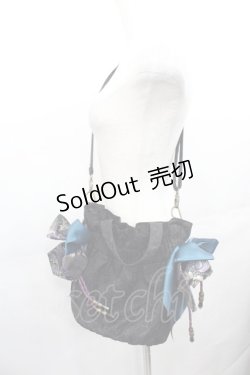 画像2: Ozz oneste / 和リボン巾着ショルダーバッグ  黒Ｘピンク I-25-07-30-095-OO-BG-HD-ZI