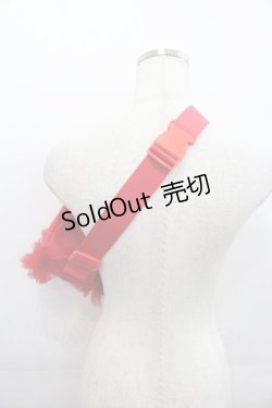 画像2: Candy Stripper / OVERLAPPED FRILL WAIST BAG  レッド I-25-07-30-096-PU-BG-HD-ZI