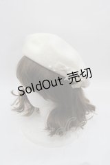 m petit by misako / AMミニリボンバスクベレー  アイボリー I-25-07-30-110-LO-AC-HD-ZI