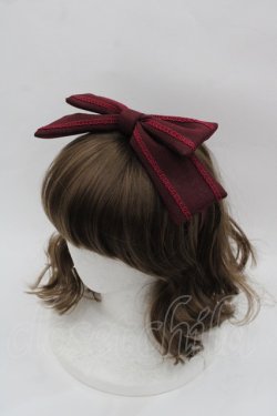 画像1: LOLITAその他(お買取対象外) / リボンカチューシャ  ボルドー I-25-07-30-115-LO-AC-HD-ZI
