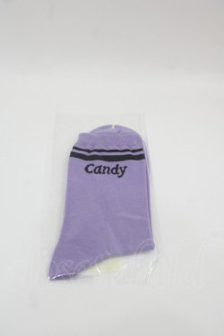 画像1: Candy Stripper / CANDYソックス  ラベンダー I-25-07-30-119-PU-ZA-HD-ZI