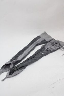 画像2: Ozz Croce / 編み上げシースルーアームカバー  グレー I-25-07-30-122-OO-ZA-HD-ZI