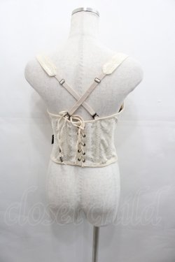 画像2: Ozz oneste / 薔薇刺繍ホルタービスチェ  アイボリー I-25-07-30-014-OO-TO-HD-ZI