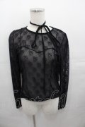 Candy Stripper / RIBBON SHEER CHOKER   黒 I-25-07-30-021-PU-TO-HD-ZI