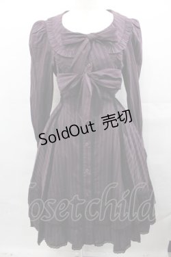 画像1: ALICE and the PIRATES / DIDOLuLaLaレジメンタルワンピース  ボルドー I-25-07-30-032-PA-OP-HD-ZI