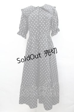 画像1: m petit by misako / 梨地水玉半袖ワンピース M 黒 I-25-07-30-038-LO-OP-HD-ZI