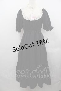 m petit by misako / TT*AMデシンヨークワンピース M 黒Ｘ白 I-25-07-30-039-LO-OP-HD-ZI