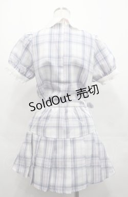 画像2: Honey Cinnamon / ヨークリボンプリーツセットアップ  ブルーＸピンク I-25-08-04-045-LO-OP-HD-ZI