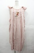 PINK HOUSE / ウィンターフォレストトリート刺繍タブリエ  ピンク I-25-08-04-053-LO-OP-HD-ZI