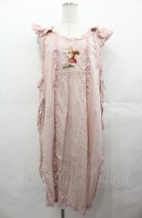 PINK HOUSE / ウィンターフォレストトリート刺繍タブリエ  ピンク I-25-08-04-053-LO-OP-HD-ZI