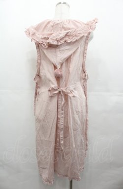 画像2: PINK HOUSE / ウィンターフォレストトリート刺繍タブリエ  ピンク I-25-08-04-053-LO-OP-HD-ZI