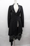 Rozen Kavalier / 襟刺繍ロングジャケット  黒 I-25-08-04-067-OO-JA-HD-ZI