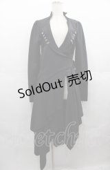 Rozen Kavalier / 襟刺繍ロングジャケット  黒 I-25-08-04-067-OO-JA-HD-ZI