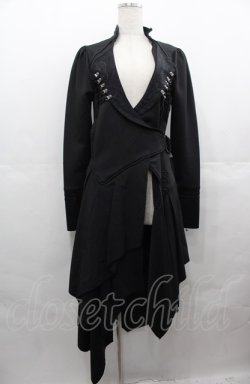 画像1: Rozen Kavalier / 襟刺繍ロングジャケット  黒 I-25-08-04-067-OO-JA-HD-ZI