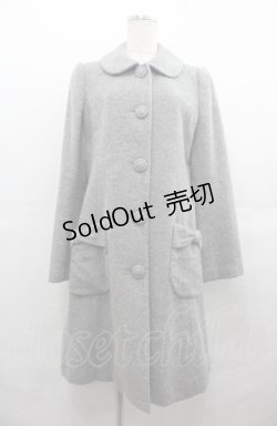 画像1: PINK HOUSE / ポケットリボンコート  グレー I-25-08-04-068-LO-CO-HD-ZS