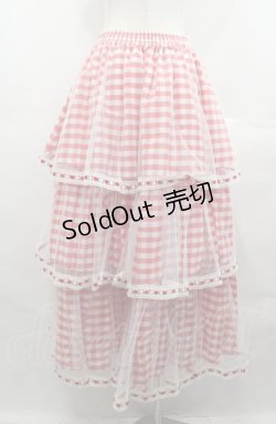 画像2: Lolime by mellfy memory / Sugar syrupギンガムチェックスカート  赤Ｘ白 I-25-08-04-072-LO-SK-HD-ZI