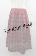 MARBLE / チェックスカート M 赤Ｘ紺チェック I-25-08-04-082-GO-SK-HD-ZI