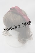 axes femme / フリルリボンカチューシャ  ボルドー I-25-08-04-106-AX-BL-HD-ZI
