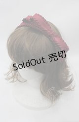 axes femme / フリルリボンカチューシャ  ボルドー I-25-08-04-106-AX-BL-HD-ZI