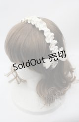 m petit by misako / ギャザーリボンカチューシャ  アイボリー I-25-08-04-107-LO-AC-HD-ZI
