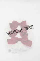 Melody BasKet / トリプルリボンヘアクリップ  レッド I-25-08-04-116-LO-AC-HD-ZI