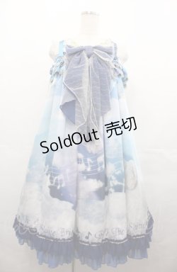 画像1: BABY,THE STARS SHINE BRIGHT / L'echelle de l'ange〜天使のセラピー〜ベビードールジャンパースカート  紺 I-25-08-04-026-BA-OP-HD-ZI