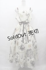 Perla nell' ostrica / Little banquet Jumper Skirt　ジャンパースカート  アイボリー I-25-08-04-032-EL-OP-HD-ZI