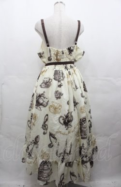 画像2: Perla nell' ostrica / Little banquet Jumper Skirt　ジャンパースカート  アイボリー I-25-08-04-032-EL-OP-HD-ZI