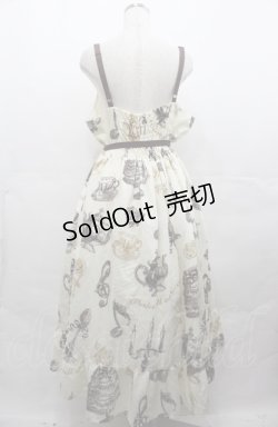 画像2: Perla nell' ostrica / Little banquet Jumper Skirt　ジャンパースカート  アイボリー I-25-08-04-032-EL-OP-HD-ZI