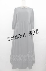 Maison de FLEUR Petite Robe canone / ブリジットが注ぐサイダーワンピース M グレー I-25-08-04-037-EL-OP-HD-ZI